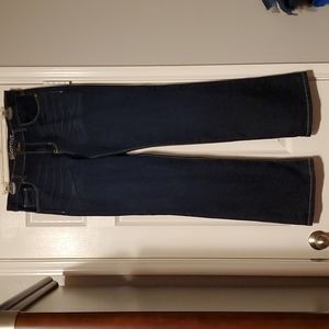Low rise bootcut jeans